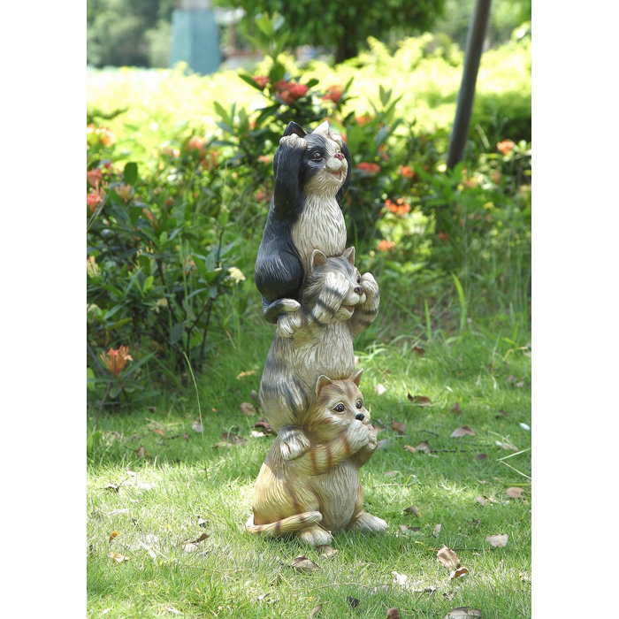 HiLine Gift Ltd. Cats Garden Statue & Reviews Wayfair